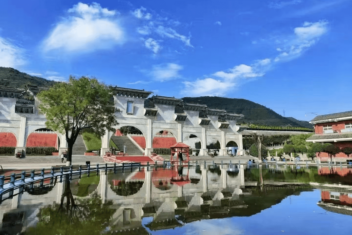 西安霸陵公墓官网园区建筑图